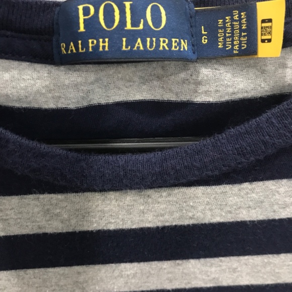 Ralph Lauren Striped Short Sleeve Shirt Size L - Picture 3 of 3